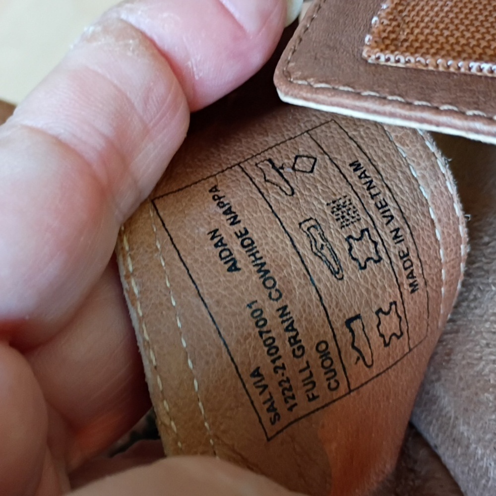 Salvia Women's Aidan In Cuoio Pebble Nappa LeatherBrand.size38/7.5.new Confition - Picture 8 of 11